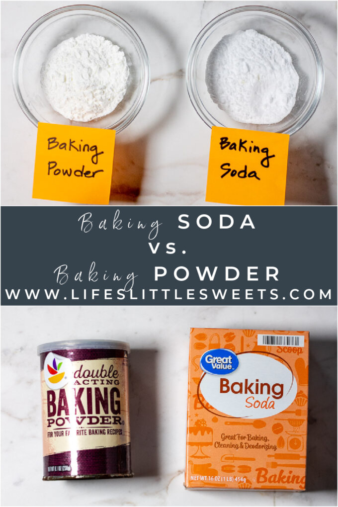 Baking Powder vs Baking Soda long Pinterest Pin with text