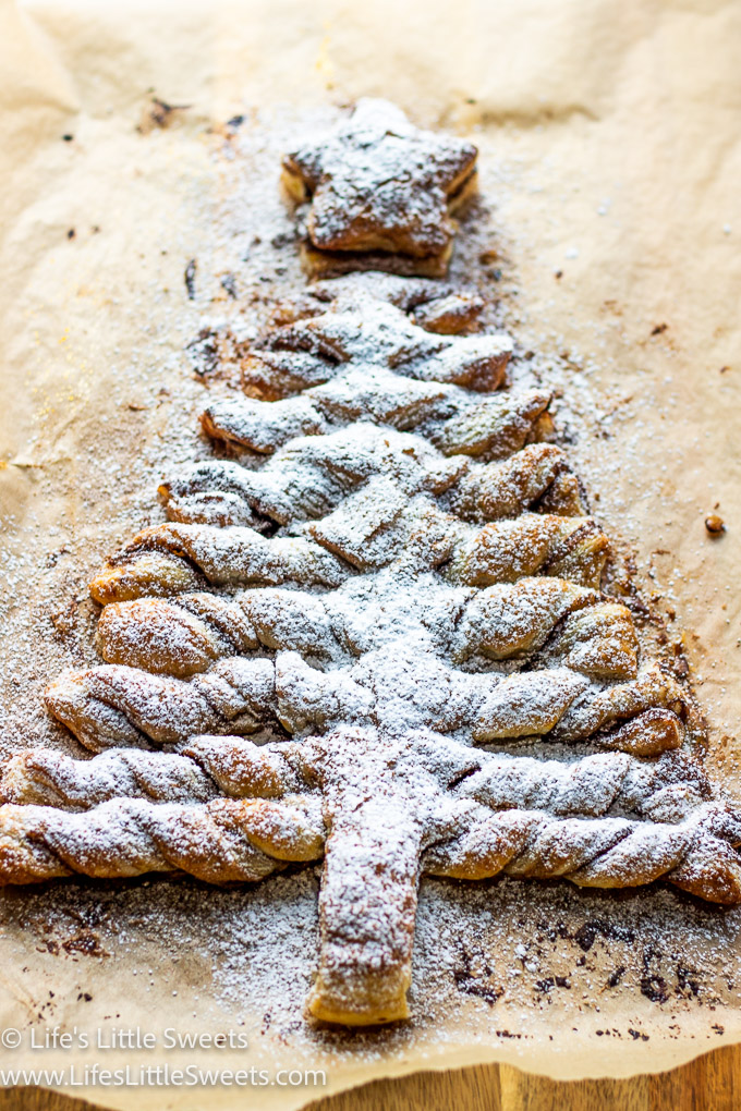 Nutella Puff Pastry Christmas Tree dessert
