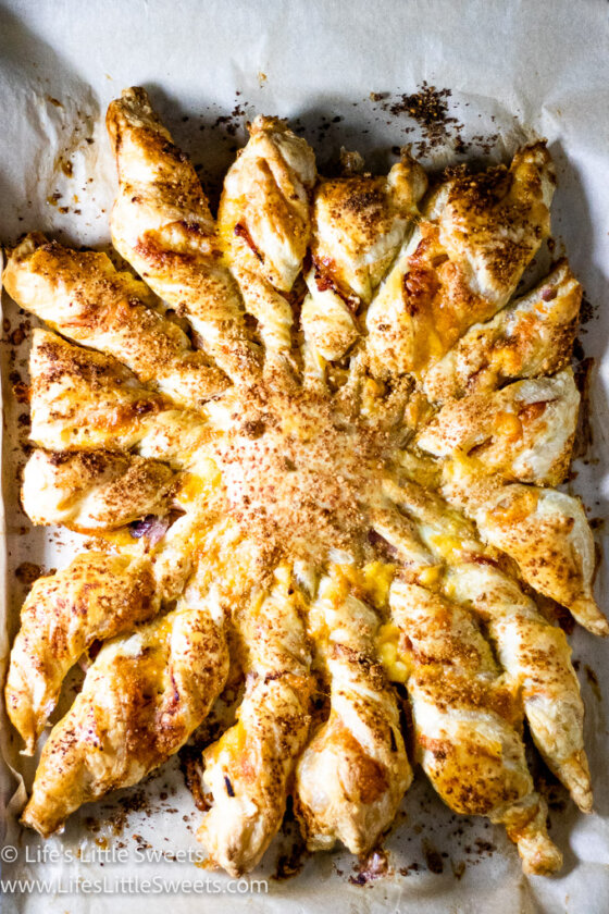 Tarte Soleil (Ham Cheese Puff Pastry Star/Sun) Life's Little Sweets