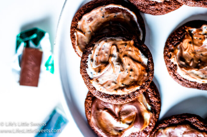 Andes Mint Cookies on a white plate