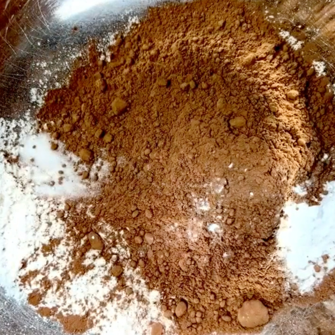 add the dry ingredients to a large mixing bowl