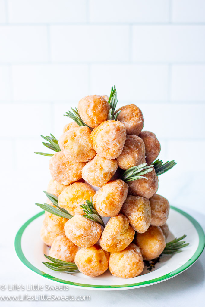 a donut tree with fresh sprigs