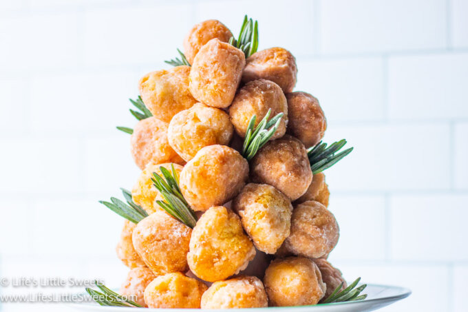 a donut tree with lavender sprigs