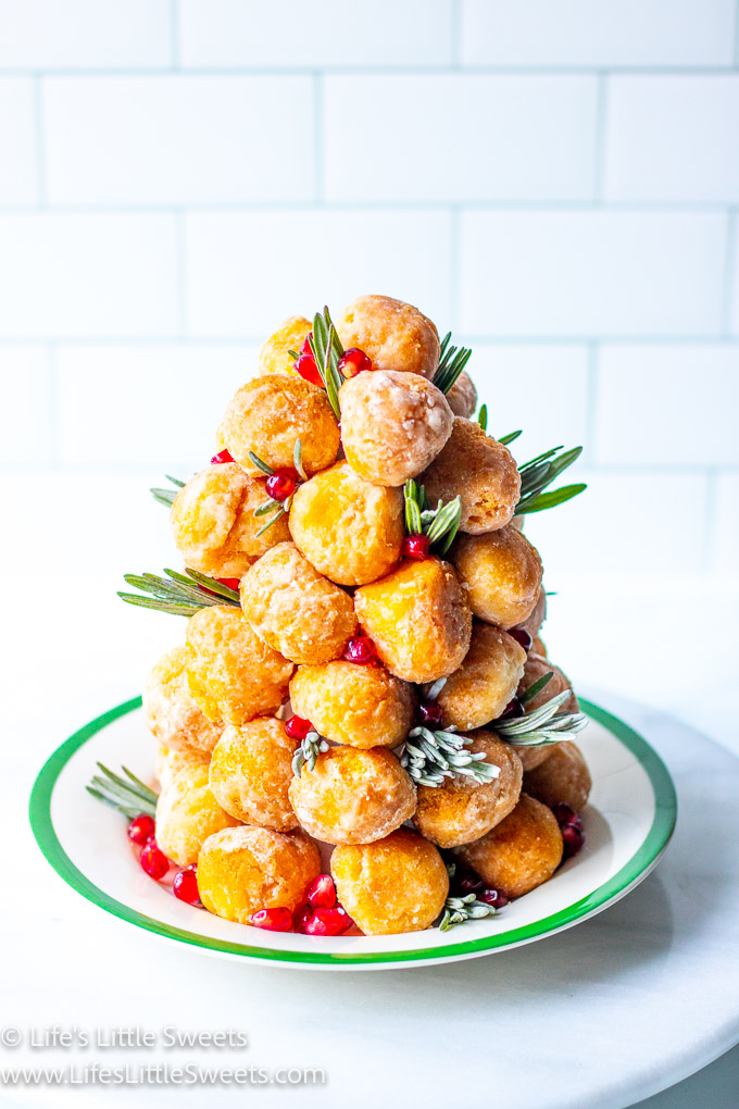 a donut tree with fresh sprigs