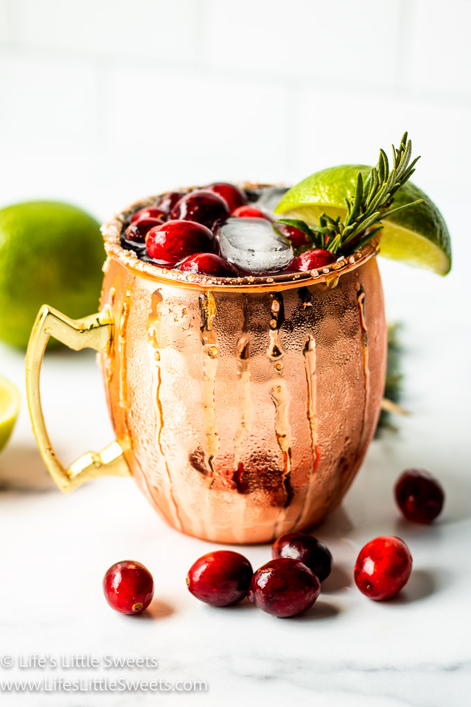 a holiday gin mule