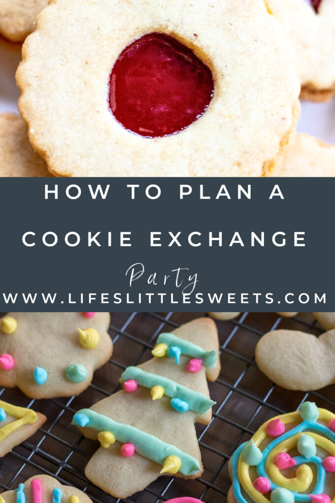 How to Plan a Cookie Exchange Party Pinterest pin with text