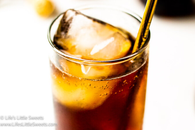 cola drink with a white background