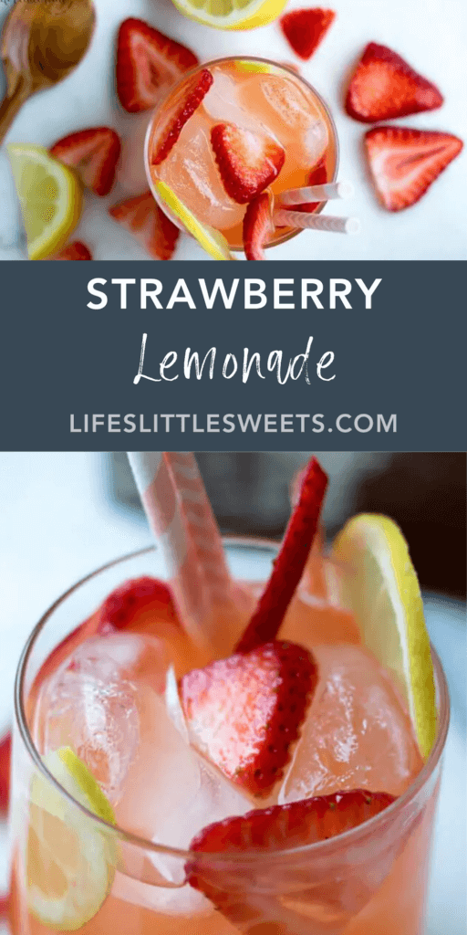 Strawberry Lemonade with text overlay