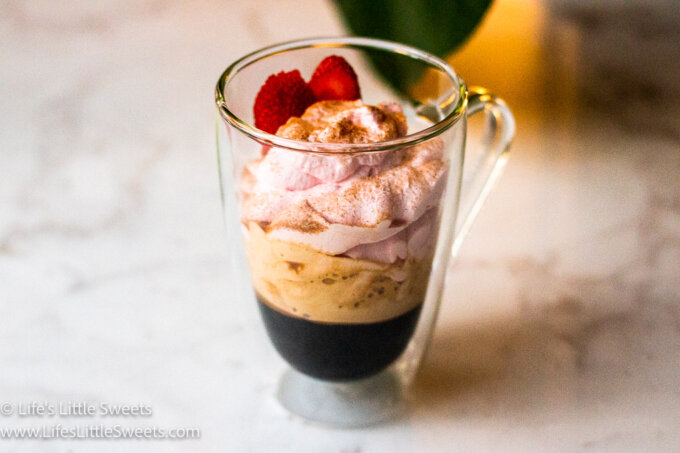 Espresso with Strawberry Whipped Cream