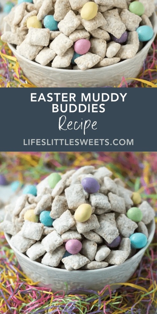 Easter Muddy Buddies with text overlay