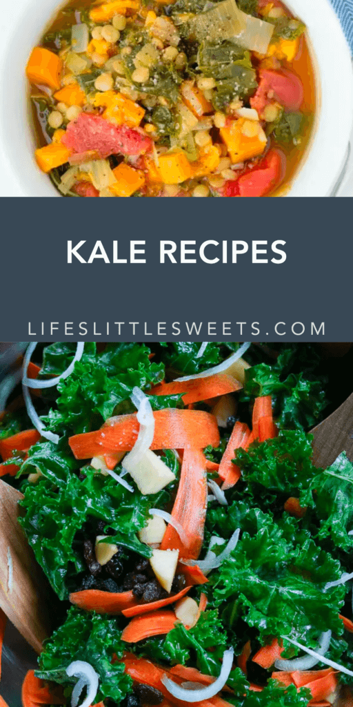 kale recipes with text overlay