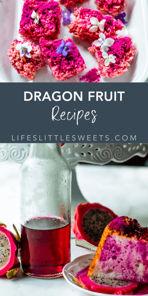 dragon fruit recipes with text overlay