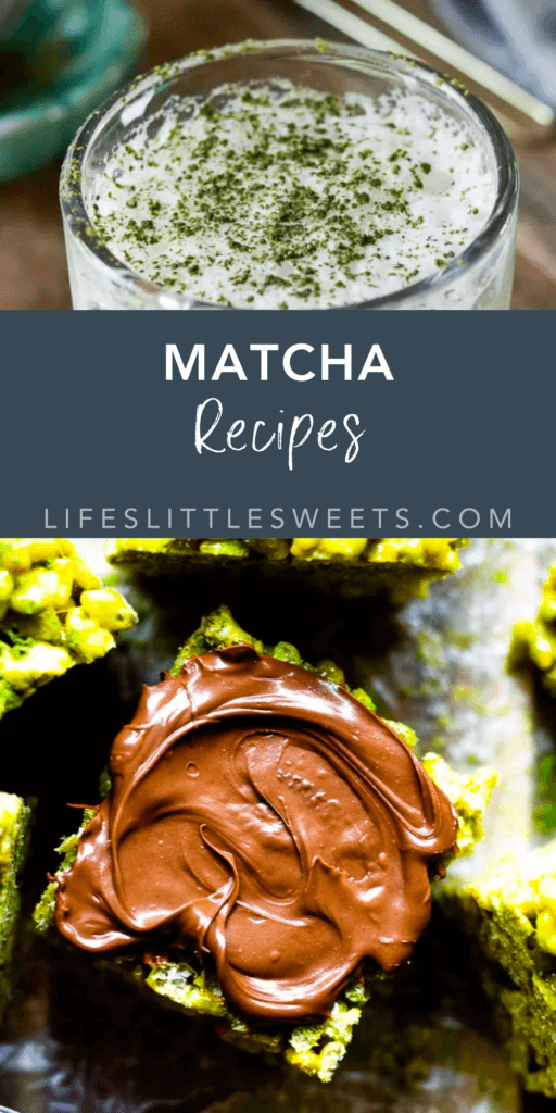 matcha recipes with text overlay