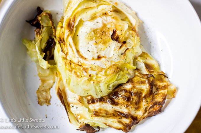 cooked cabbage on a white bowl plate
