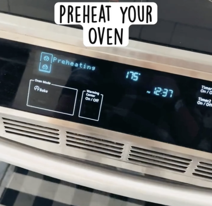 preheating your oven