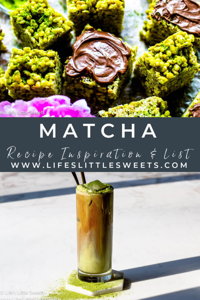 Matcha Recipes collage pin