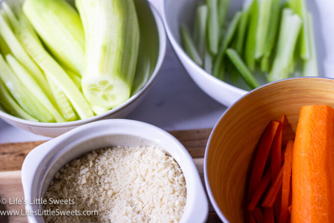 fresh vegetable ingredients in bowls