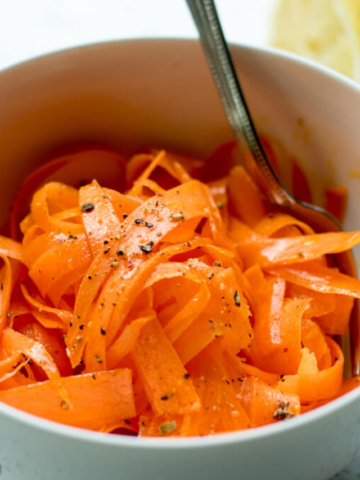 DELICIOUS CARROT RIBBON SALAD JUMP TO RECIPE STORY Poster Image