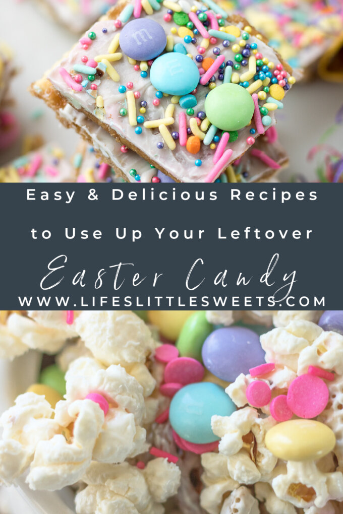 Check out these creative and delicious ways to use up your leftover Easter candy! From candy bark to milkshakes, there's something for everyone. Don't let your extra Easter candy go to waste - try out these fun recipes today! #EasterCandyRecipes #SweetTreats #LeftoverCandyIdeas #lifelittlesweets