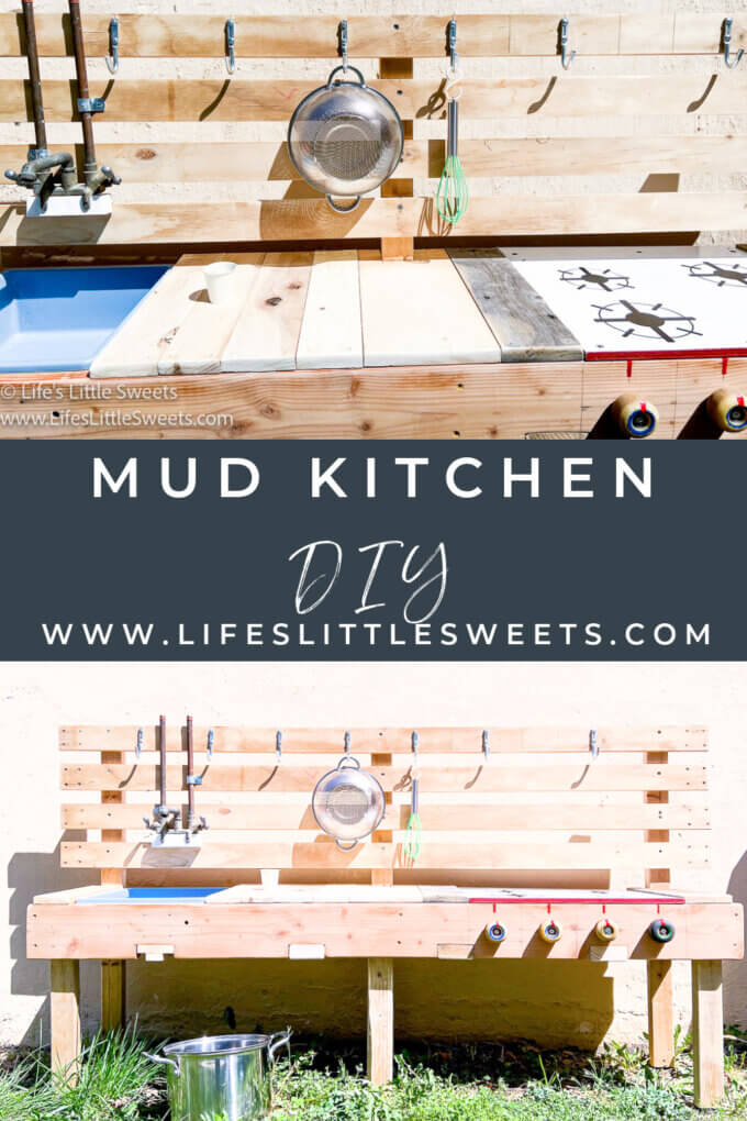 Mud Kitchen DIY with text overlay