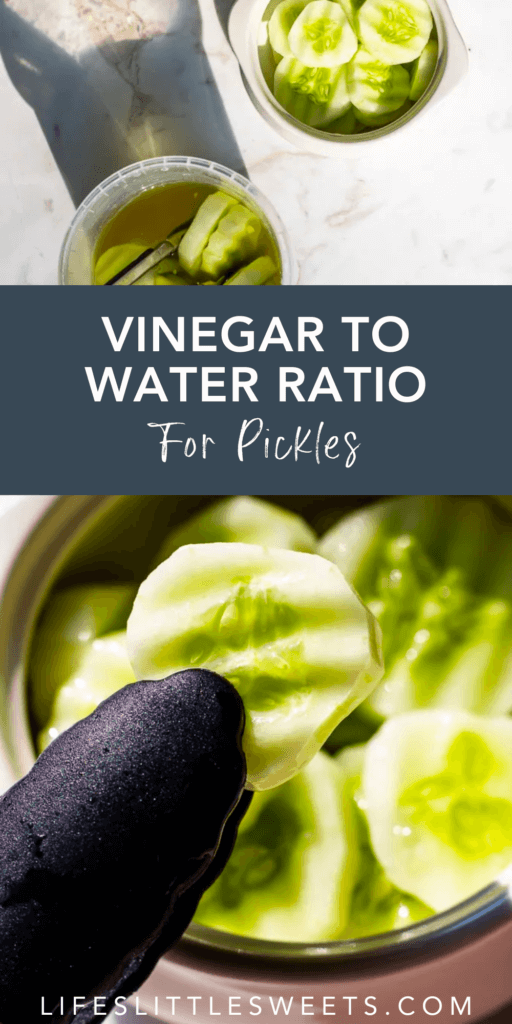vinegar to water ratio for pickles