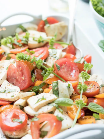 BEST TOMATO BASIL MOZZARELLA SALAD STORY Poster Image