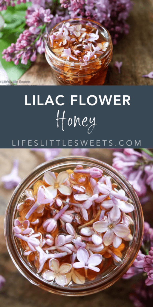 Lilac Flower Honey with text overlay