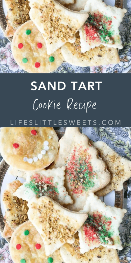 sand tart cookies recipe with text overlay