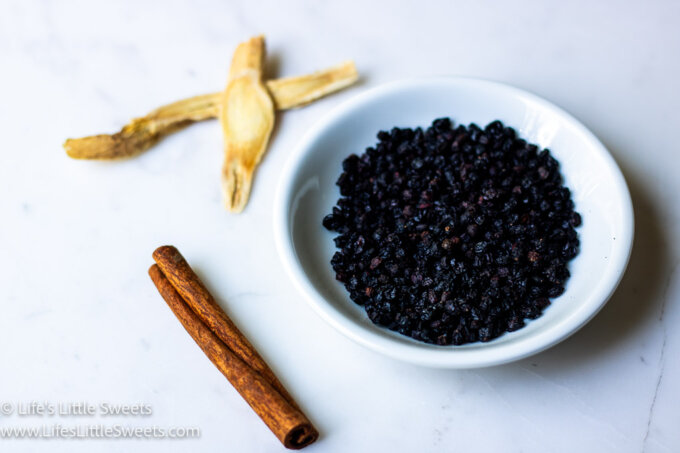 Ingredients for Homemade Elderberry Syrup