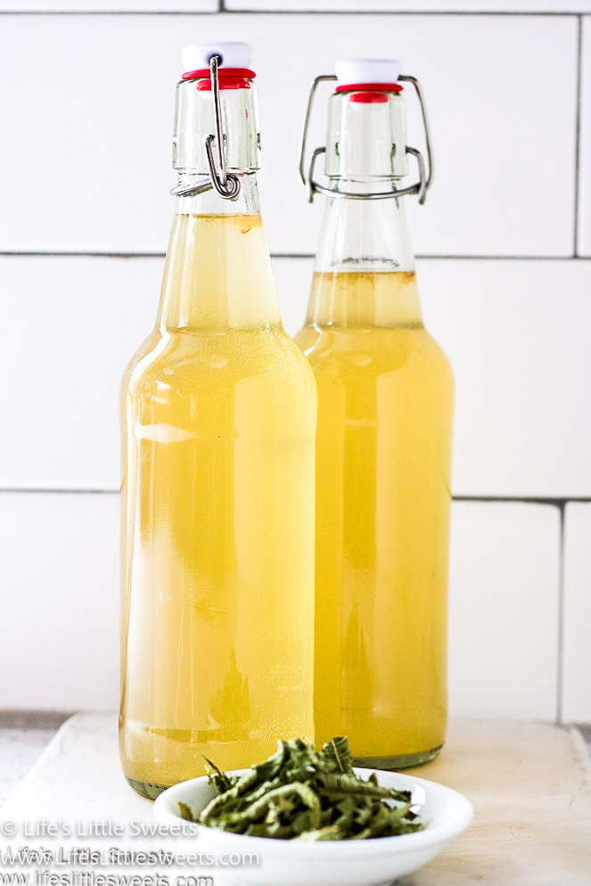 Lemon Verbena Kombucha in 2 bottles