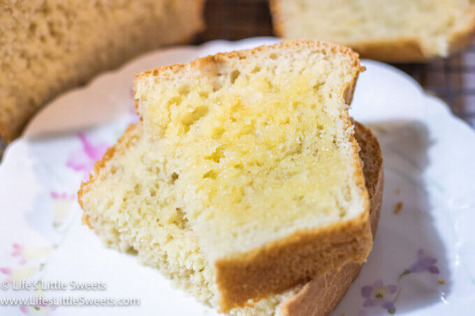A stack of White Sandwich Bread with butter