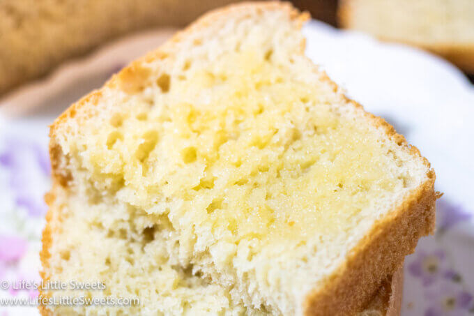 White Sandwich Bread slices with butter