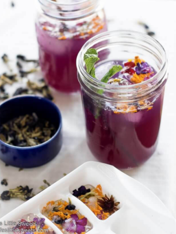 DELICIOUS BUTTERFLY PEA FLOWER GIN MULE STORY Poster Image