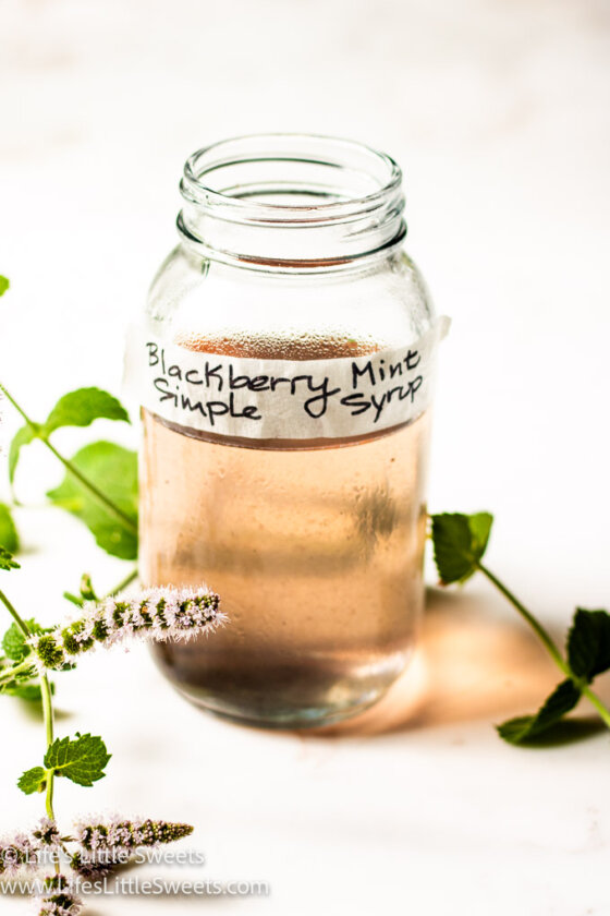 Blackberry Mint Simple Syrup Recipe Life's Little Sweets