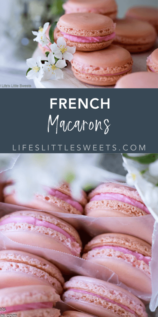 French Macarons with text overlay