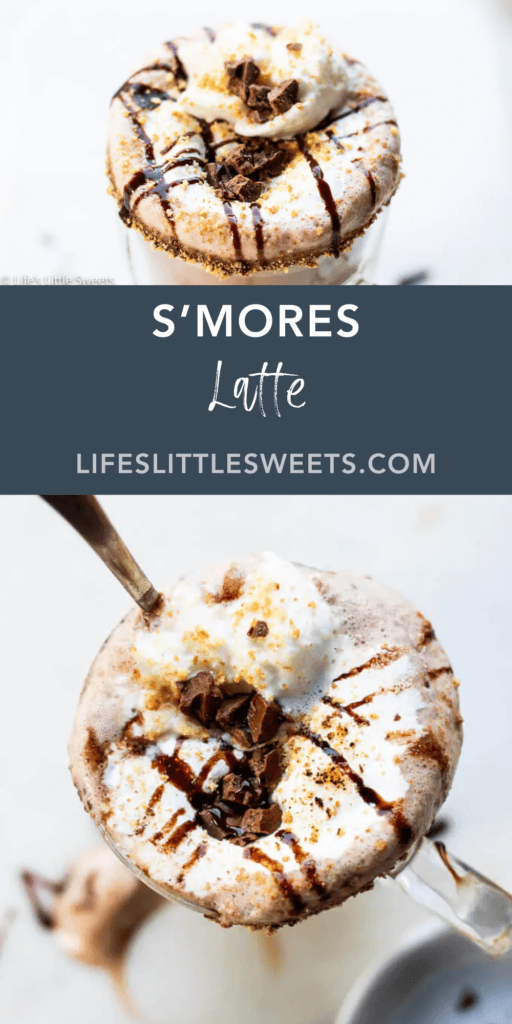 S’mores Latte with text overlay
