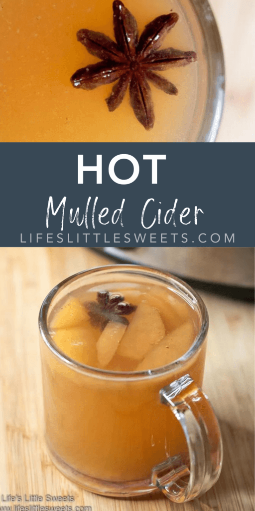 hot cider with text overlay