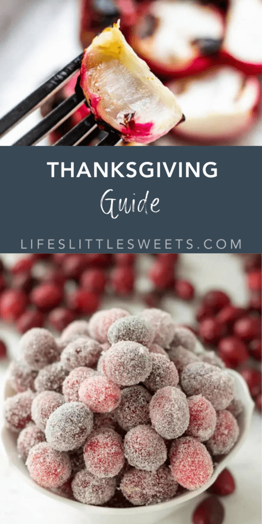Thanksgiving guide with text overlay