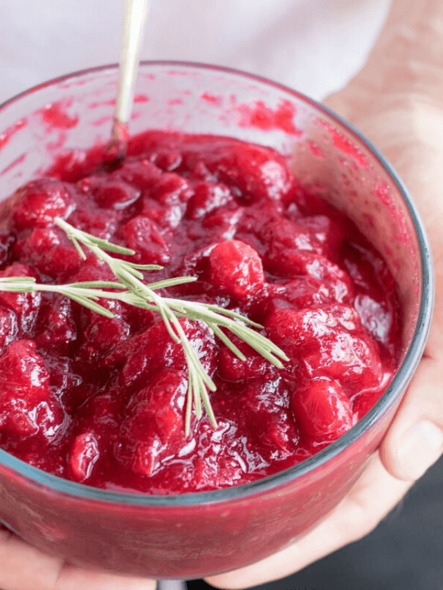 BEST ROSEMARY-INFUSED CRANBERRY SAUCE STORY