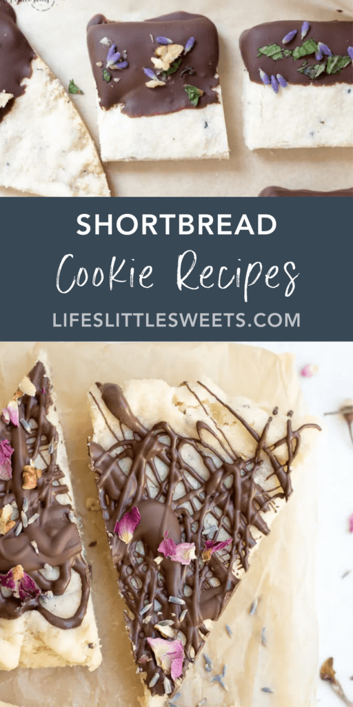 Shortbread Cookie Recipes with text overlay