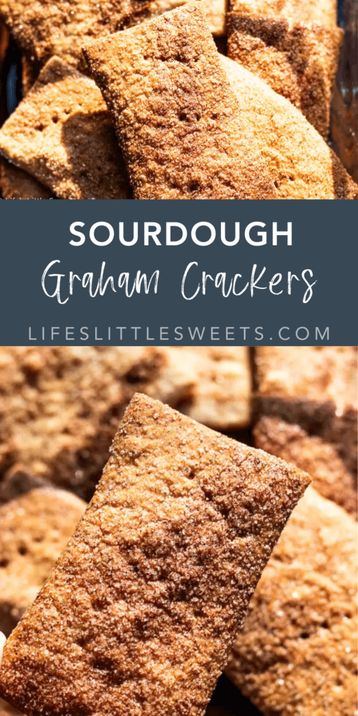 Sourdough Graham Crackers with text overlay