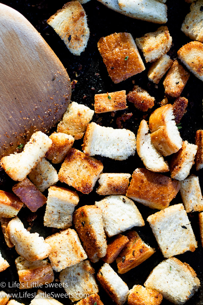 toasted crisp croutons